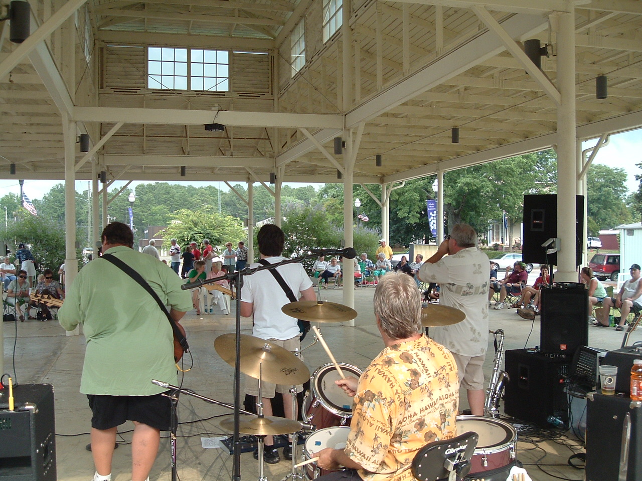 Crowd enjoying a Chase City community event